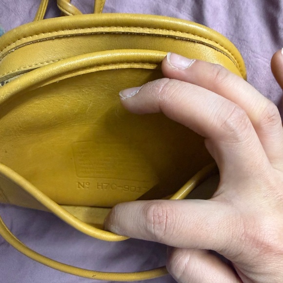 Coach Yellow Leather Crossbody Bag - Picture 5 of 6